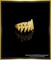 stylish simple gold zic zac rings