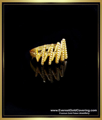 RNG527 - Never Fade Without Stone Daily Use Plain Gold Ring Design