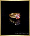 unique heart shape gold ring
