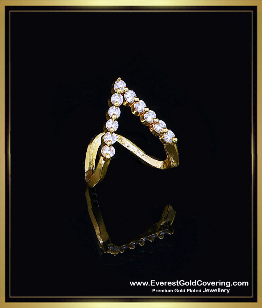 aishwarya rai modern vanki ring designs with white stone