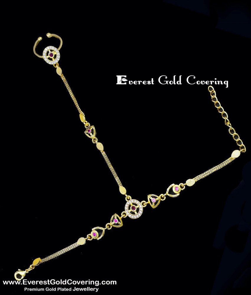 Modern Finger Ring Bracelet Designs in Gold Forming Jewelry simple gold bracelet with ring