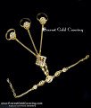Bridal Wedding Ring Sets with Attached Bracelet Model yellow gold wedding ring sets