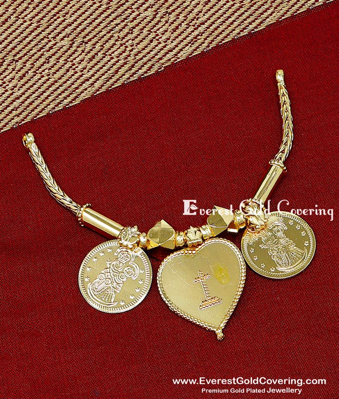 TAL121 - Gold Plated Christian Cross Marriage Bible Thali Designs