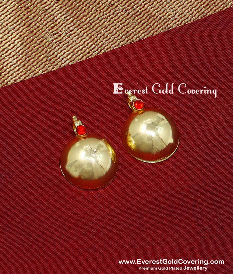 South Indian Marriage Pendant Ruby Stone Thali Pottu Set thali kuzhi pottu
