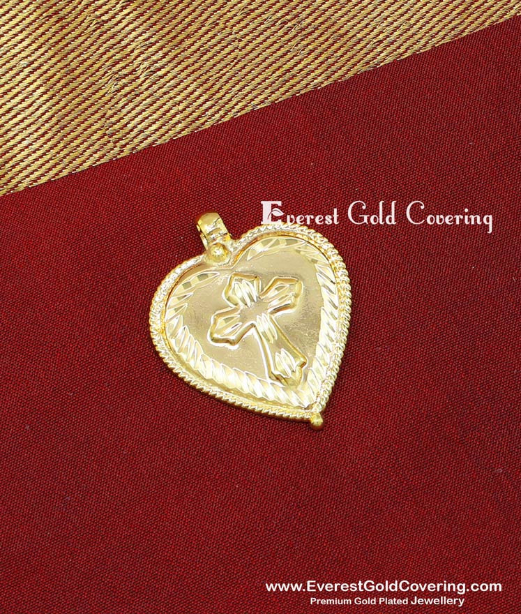 Christian Wedding Cross Pendant Heart Thali Pendant cross thali designs gold