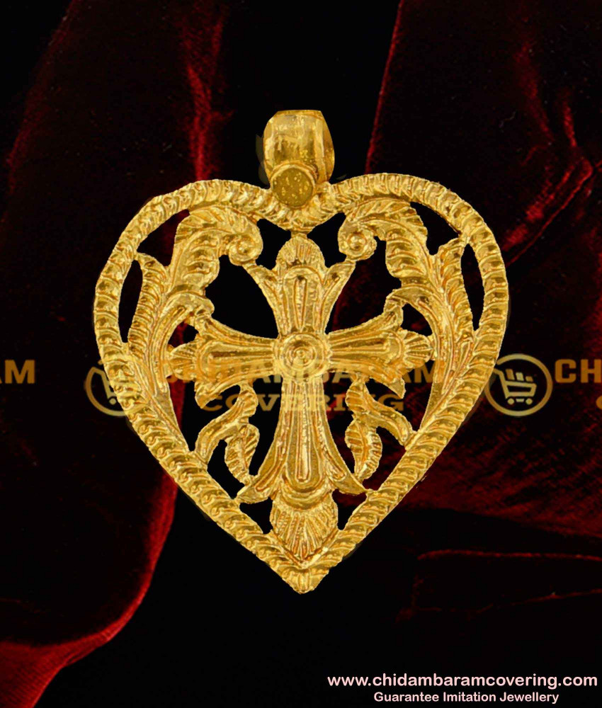TAL52 - Christian Cross Thali Pendant Designs | Catholic Christian Thali Designs Online