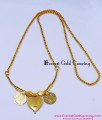 THN112 - Gold Plated Heart Locket Christian Bible Thali Designs