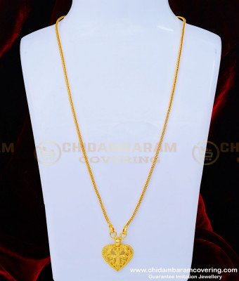 THN53-LG - 30 Inches One Gram Gold Christian Cross Pendant Daily Use Thali Chain Design Online