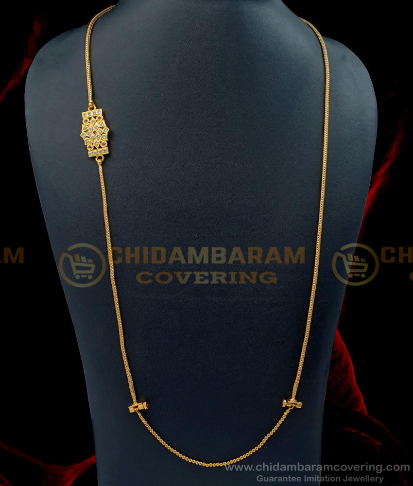 Original Gold Plated Jewellery Screw Thali Chain Designs