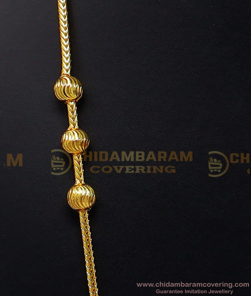 Tennampoo Design Chain Buy Screw Mugappu Thali Chain Gold Design Without Stone