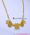 THN90 - 1 Gram Gold Rope Chain Model with Perumal Thali Design