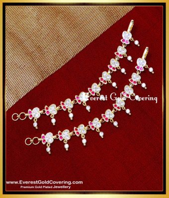 MAT260 - First Quality Gold Plated Ear Chain Designs for Ladies