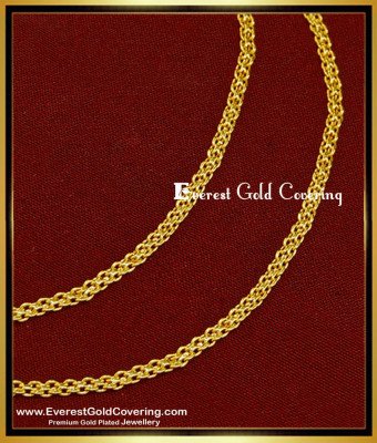 MAT072 - Gold Plated Simple Light Weight Flexible Thin Delhi Chain Ear Chain Mattal Designs Online