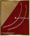 white stone ear chain, Women stone ear chain, Stone ear chain gold, mattal designs online, side mattal designs in gold, gold ear side chains with price, gold ear mattal designs, 2 gram gold ear chain price