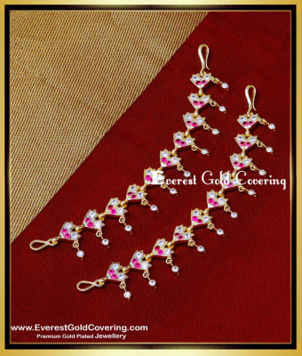 MAT226 - Wedding Jewellery Impon Ear Chain Side Mattal for Earrings