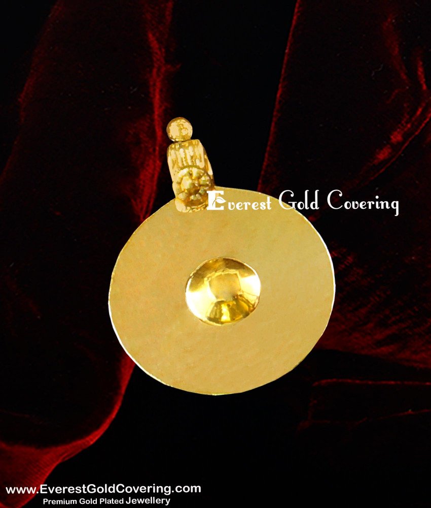 TAL66 - Andhra Plate Bottu Thali Design / Gold Plated Traditional Single Bottu Pustelu Buy Online TAL66 - Andhra Plate Bottu Thali Design / Gold Plated Traditional Single Bottu Pustelu Buy Online