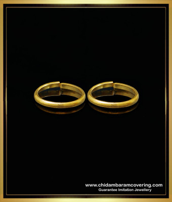 TRG1304 - Light Weight Daily Use Adjustable Gold Plated Toe Rings Online
