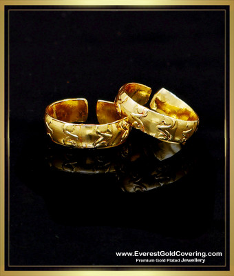 TRG1497 - Pure Impon Daily Wear Gold Plated Fancy Metti Design