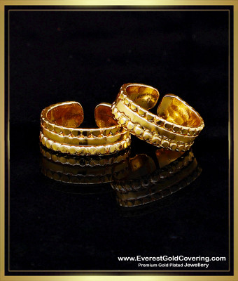 TRG1502 - Original Impon Adjustable Gold Like Toe Rings for Ladies