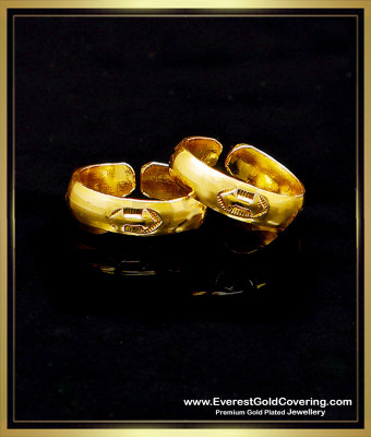 TRG1506 - Gold Design Bridal Wear Toe Rings Gold Plated Online